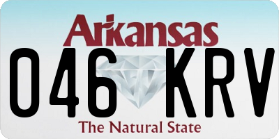 AR license plate 046KRV