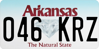 AR license plate 046KRZ