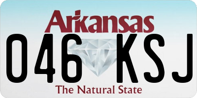 AR license plate 046KSJ