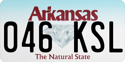 AR license plate 046KSL