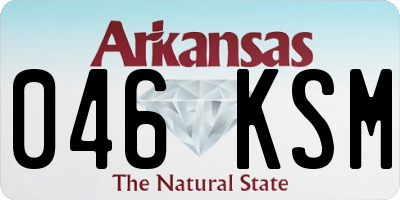 AR license plate 046KSM