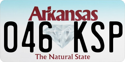 AR license plate 046KSP