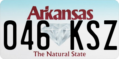 AR license plate 046KSZ