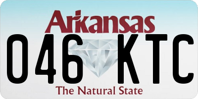 AR license plate 046KTC