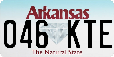 AR license plate 046KTE