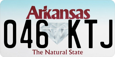 AR license plate 046KTJ