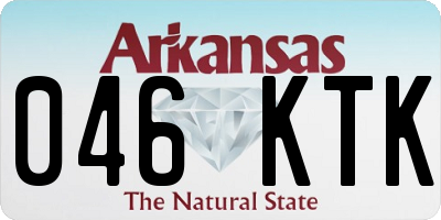 AR license plate 046KTK