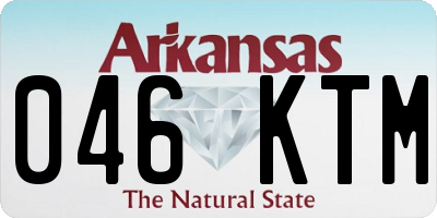 AR license plate 046KTM