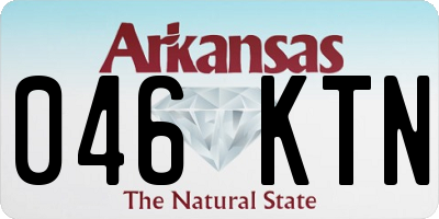 AR license plate 046KTN