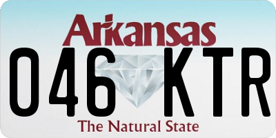 AR license plate 046KTR