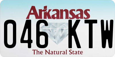 AR license plate 046KTW