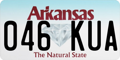 AR license plate 046KUA
