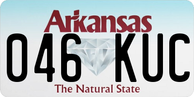 AR license plate 046KUC