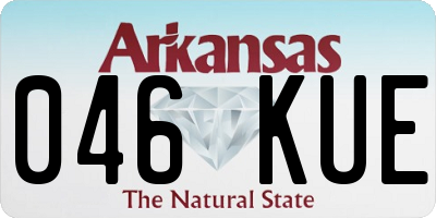 AR license plate 046KUE