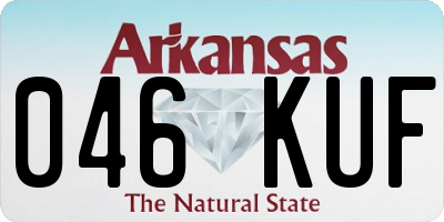 AR license plate 046KUF