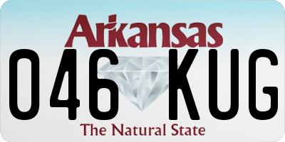 AR license plate 046KUG