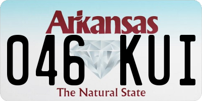 AR license plate 046KUI