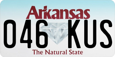 AR license plate 046KUS