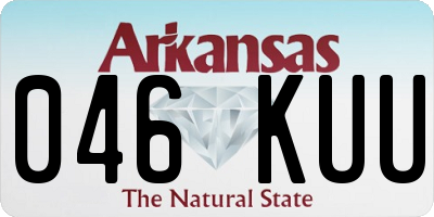 AR license plate 046KUU
