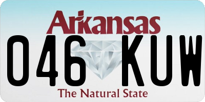AR license plate 046KUW