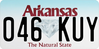 AR license plate 046KUY