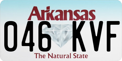 AR license plate 046KVF