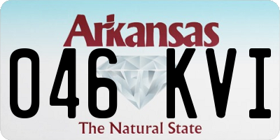 AR license plate 046KVI