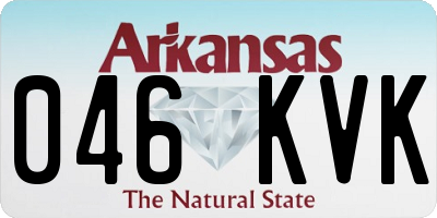 AR license plate 046KVK
