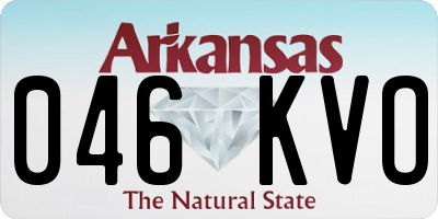 AR license plate 046KVO