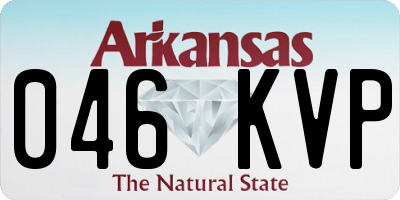AR license plate 046KVP