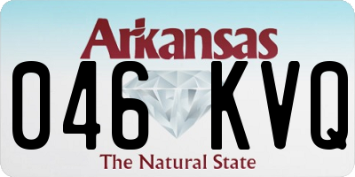 AR license plate 046KVQ