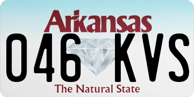 AR license plate 046KVS