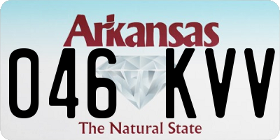 AR license plate 046KVV