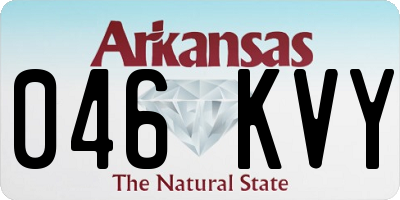AR license plate 046KVY