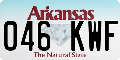 AR license plate 046KWF