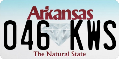 AR license plate 046KWS