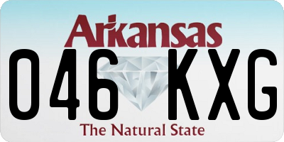 AR license plate 046KXG