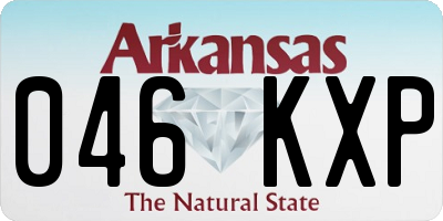 AR license plate 046KXP