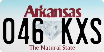 AR license plate 046KXS