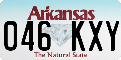 AR license plate 046KXY
