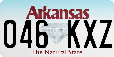 AR license plate 046KXZ