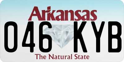 AR license plate 046KYB