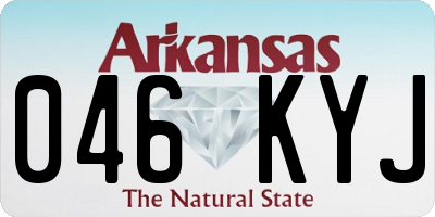 AR license plate 046KYJ