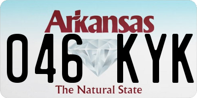 AR license plate 046KYK