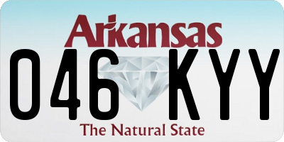 AR license plate 046KYY