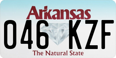AR license plate 046KZF