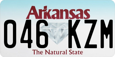 AR license plate 046KZM