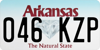 AR license plate 046KZP