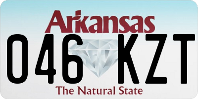 AR license plate 046KZT
