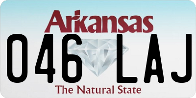 AR license plate 046LAJ
